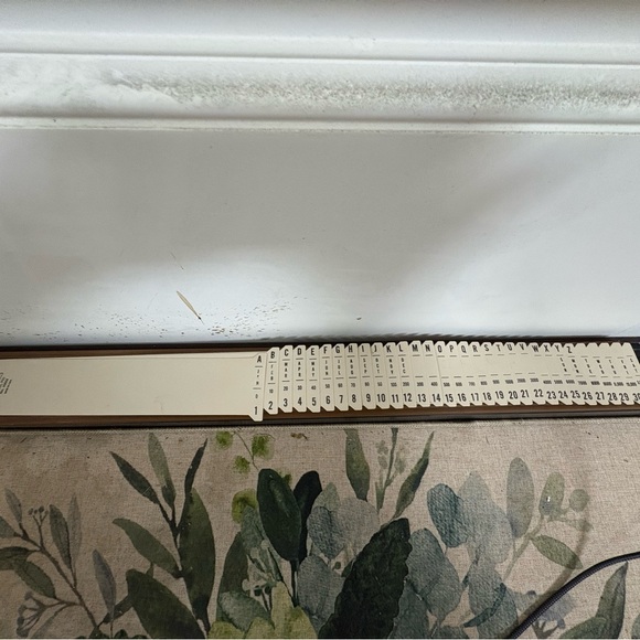 Vintage Brown and Cream Word Game Board - Picture 5 of 9